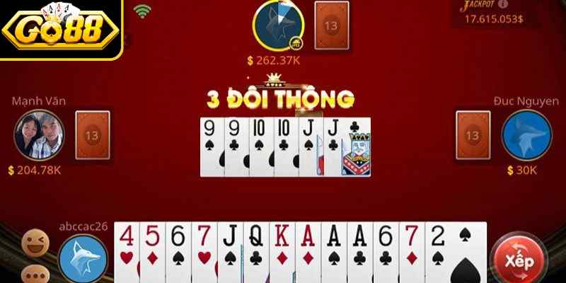 Luật Chơi Tiến Lên Miền Nam Go88 - Cẩm Nang Cho Tân Thủ 2 Trường hợp ăn trắng ở trong tựa game tiến lên