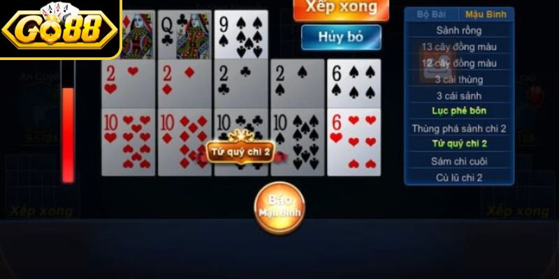 Mậu Binh Online Go88 - Game Bài Được Yêu Thích Bậc Nhất 3 Bỏ túi chiến thuật chinh phục Mậu Binh online Go88 hay
