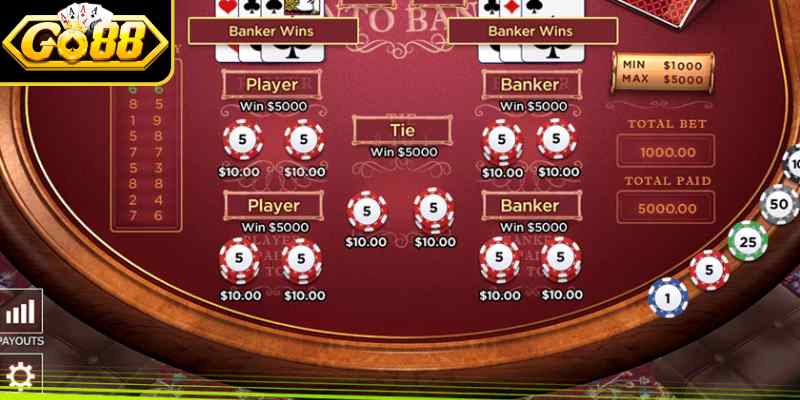 Mẹo chơi baccarat Go88 dựa trên cầu kết quả