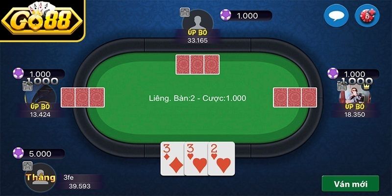 Mẹo chơi liêng Go88 thắng là tham gia có kiểm soát