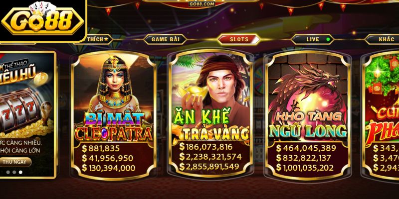 Nổ Hũ Đổi Thưởng Jackpot Lớn Go88 Cơ Hội Nhận Giải Khủng 1 Sơ bộ thông tin giới thiệu nổ hũ đổi thưởng jackpot lớn