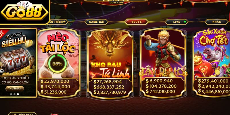 Nổ Hũ Đổi Thưởng Uy Tín Nhất Go88 Cơ Hội Trúng Big Win 2 Các tựa game nổ hũ đổi thưởng uy tín nhất